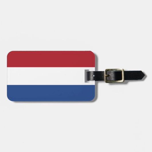 Étiquette À Bagage Drapeau des Pays-Bas (Devant horizontal)