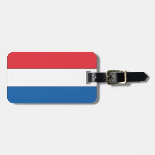 Étiquette À Bagage Drapeau des Pays-Bas (Devant horizontal)