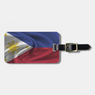 Étiquette À Bagage Drapeau Des Philippines
