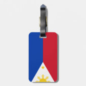 Étiquette À Bagage Drapeau des Philippines (Dos Vertical)