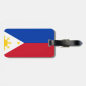Étiquette À Bagage Drapeau des Philippines (Dos horizontal)