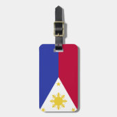 Étiquette À Bagage Drapeau des Philippines (Devant Vertical)