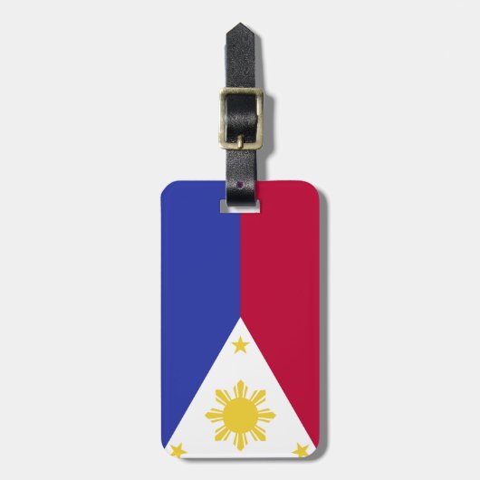 Étiquette À Bagage Drapeau des Philippines (Devant Vertical)