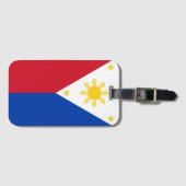 Étiquette À Bagage Drapeau des Philippines (Devant Horizontal)