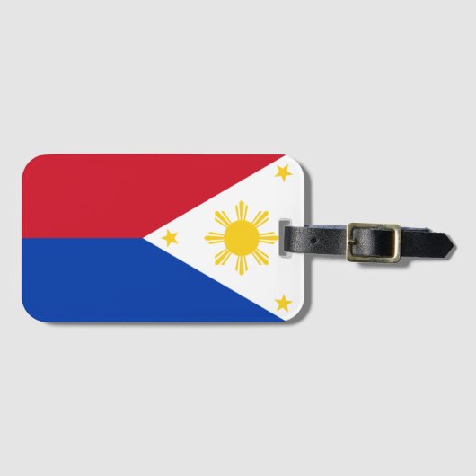 Étiquette À Bagage Drapeau des Philippines (Devant Horizontal)