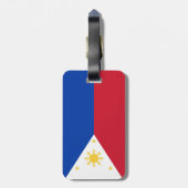 Étiquette À Bagage drapeau des Philippines (Dos Vertical)