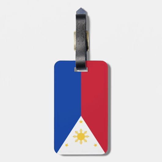 Étiquette À Bagage drapeau des Philippines (Dos Vertical)