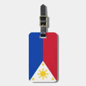 Étiquette À Bagage Drapeau des Philippines (Devant Vertical)