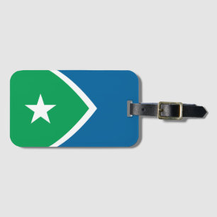 Étiquette À Bagage Drapeau des rapides de cèdre, Iowa