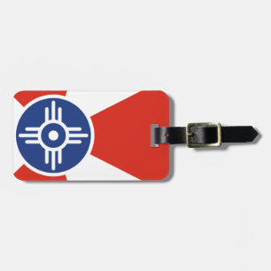 Étiquette À Bagage Drapeau des TIC Wichita Kansas