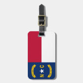 Étiquette À Bagage Drapeau d'état de la Caroline du Nord (Devant Vertical)