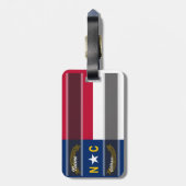 Étiquette À Bagage Drapeau d'état de la Caroline du Nord (Dos Vertical)