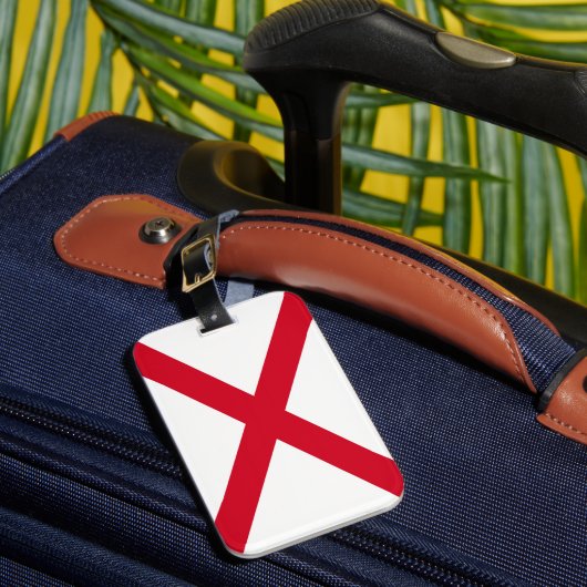 Étiquette À Bagage Drapeau d'État de l'Alabama (Insitu Rectoal 1)