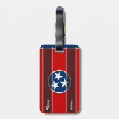 Étiquette À Bagage Drapeau d'état du Tennessee (Dos Vertical)