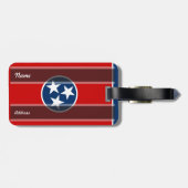 Étiquette À Bagage Drapeau d'état du Tennessee (Dos horizontal)