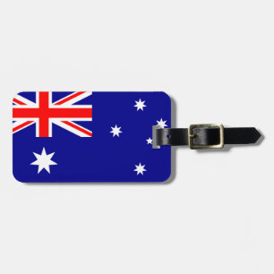 Étiquette À Bagage Drapeau d'étiquette de bagage de l'Australie avec