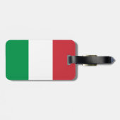 Étiquette À Bagage Drapeau d'étiquette de bagage de l'Italie avec le (Dos horizontal)