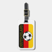 ÉTIQUETTE À BAGAGE DRAPEAU DEUTSCHLAND | FOOTBALL (Devant Vertical)