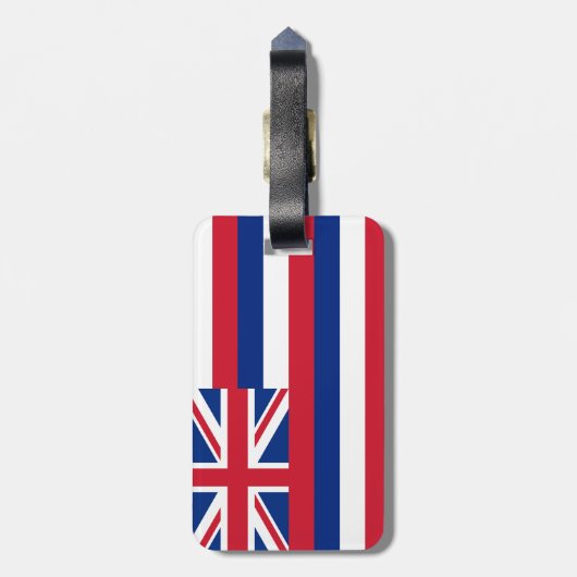 Étiquette À Bagage Drapeau d'Hawaï (Dos Vertical)