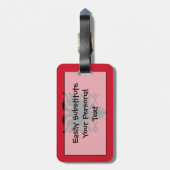 Étiquette À Bagage Drapeau d'identification facile de l'Albanie (Dos Vertical)