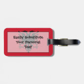 Étiquette À Bagage Drapeau d'identification facile de l'Albanie (Dos horizontal)