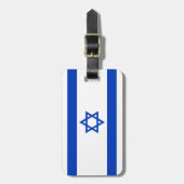 Étiquette À Bagage Drapeau d'Israël (Devant Vertical)