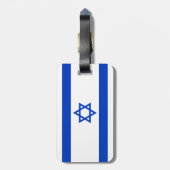 Étiquette À Bagage Drapeau d'Israël (Dos Vertical)