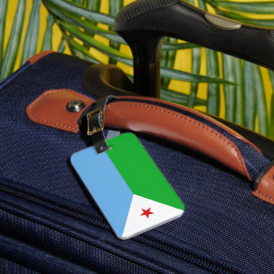 Étiquette À Bagage Drapeau Djibouti
