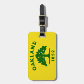 Étiquette À Bagage Drapeau d'Oakland, la Californie (Devant Vertical)