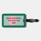 Étiquette À Bagage Drapeau du Bangladesh Easy ID Personal (Dos horizontal)