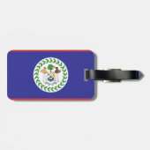 Étiquette À Bagage Drapeau du Belize (Dos horizontal)