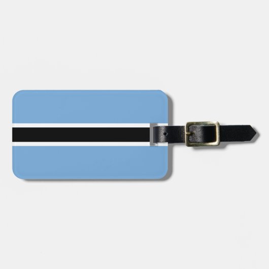 Étiquette À Bagage Drapeau du Botswana (Devant horizontal)