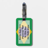 Étiquette À Bagage Drapeau du Brésil Easy ID personnel (Dos Vertical)