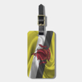 Étiquette À Bagage Drapeau du Brunei (Devant Vertical)
