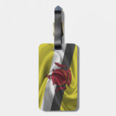 Étiquette À Bagage Drapeau du Brunei (Dos Vertical)