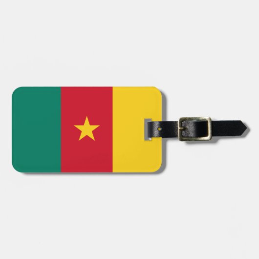 Étiquette À Bagage Drapeau du Cameroun (Devant horizontal)