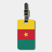 Étiquette À Bagage Drapeau du Cameroun (Devant Vertical)