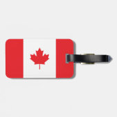Étiquette À Bagage Drapeau du Canada (Dos horizontal)