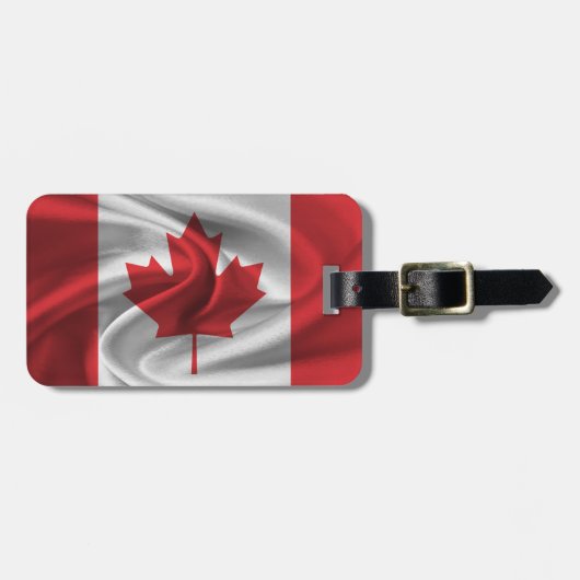 Étiquette À Bagage Drapeau Du Canada (Devant horizontal)