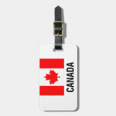 Étiquette À Bagage DRAPEAU du CANADA (Devant Vertical)