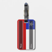 Étiquette À Bagage Drapeau du Chili (Dos Vertical)