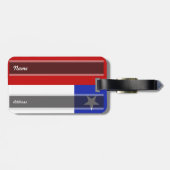 Étiquette À Bagage Drapeau du Chili (Dos horizontal)