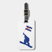 Étiquette À Bagage Drapeau du Colorado (Devant Vertical)