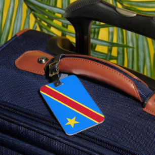 Étiquette À Bagage Drapeau du Congo