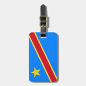 Étiquette À Bagage Drapeau du Congo (Devant Vertical)