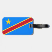 Étiquette À Bagage Drapeau du Congo (Dos horizontal)