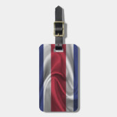 Étiquette À Bagage Drapeau Du Costa Rica (Devant Vertical)