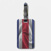 Étiquette À Bagage Drapeau Du Costa Rica (Dos Vertical)