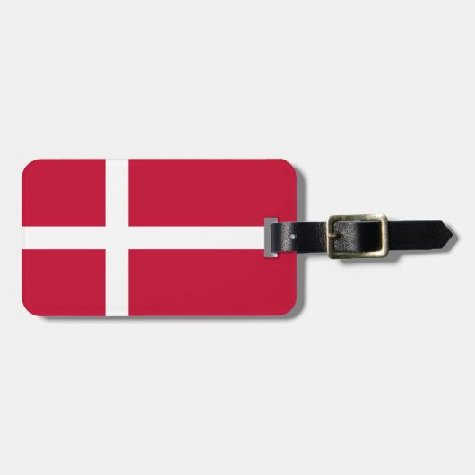 Étiquette À Bagage Drapeau du Danemark (Devant horizontal)