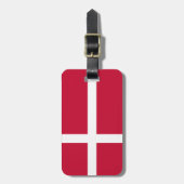 Étiquette À Bagage Drapeau du Danemark (Devant Vertical)